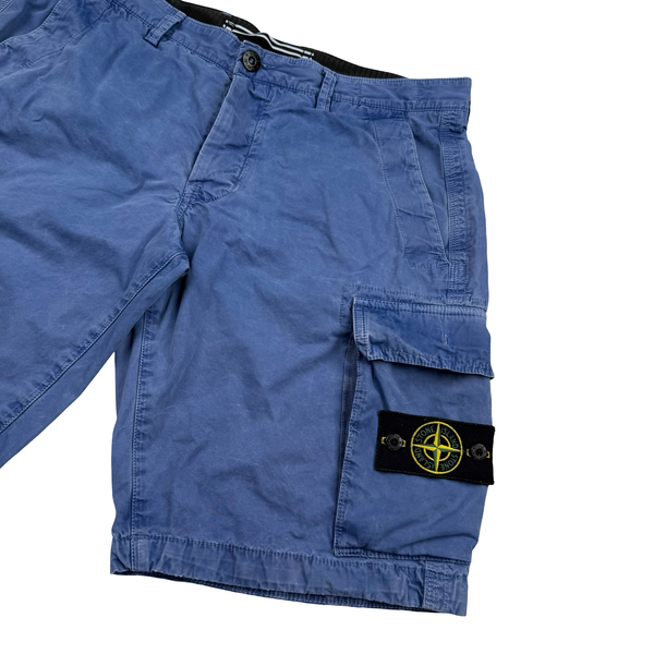 Stone Island 2013 Blue Cargo Shorts - 34"
