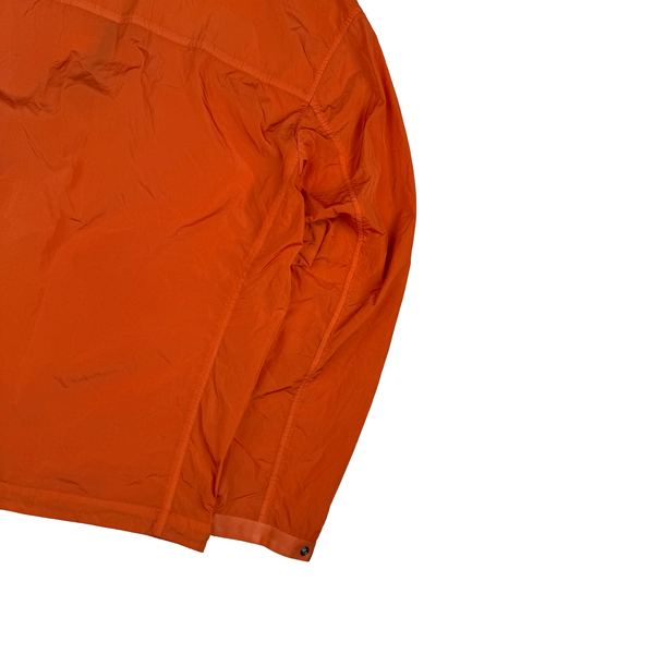 CP Company Orange Lens View Nylon Quarter Zip Smock - Large