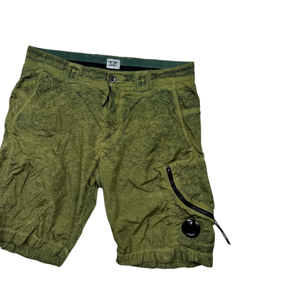 CP Company Acid Wash Nylon Cargo Shorts - 32"