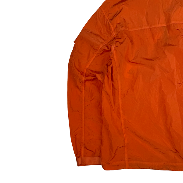 CP Company Orange Lens View Nylon Quarter Zip Smock - Large