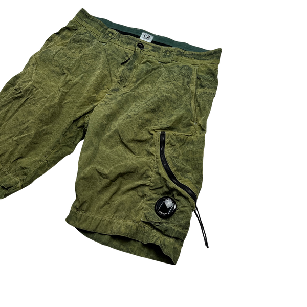 CP Company Acid Wash Nylon Cargo Shorts - 32"
