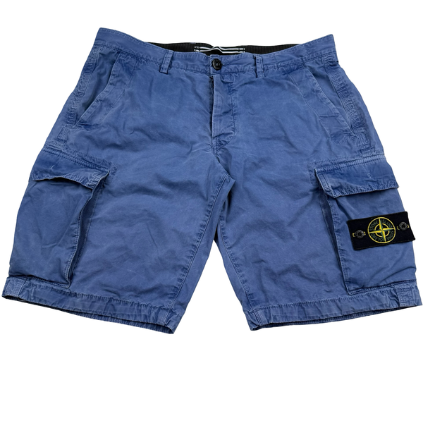 Stone Island 2013 Blue Cargo Shorts - 34"