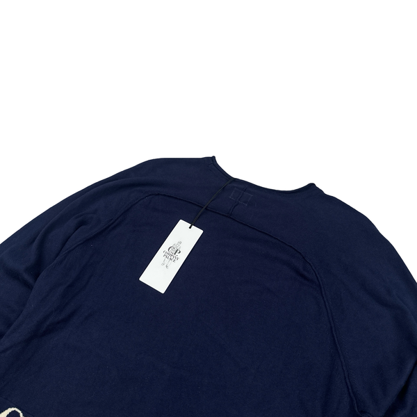 CP Company x Palace Navy Lightweight Spellout Knit - Large