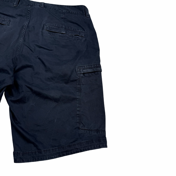 Stone Island 2019 Navy Slim Fit Cargo Shorts - 33"