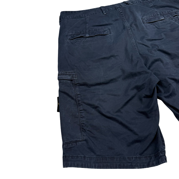 Stone Island 2019 Navy Slim Fit Cargo Shorts - 33"