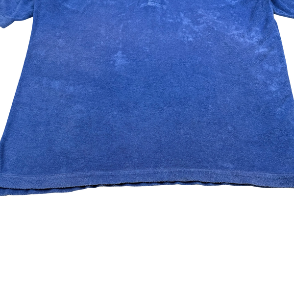 Stone Island Blue 1997 Vintage Towelling Polo T Shirt - Large