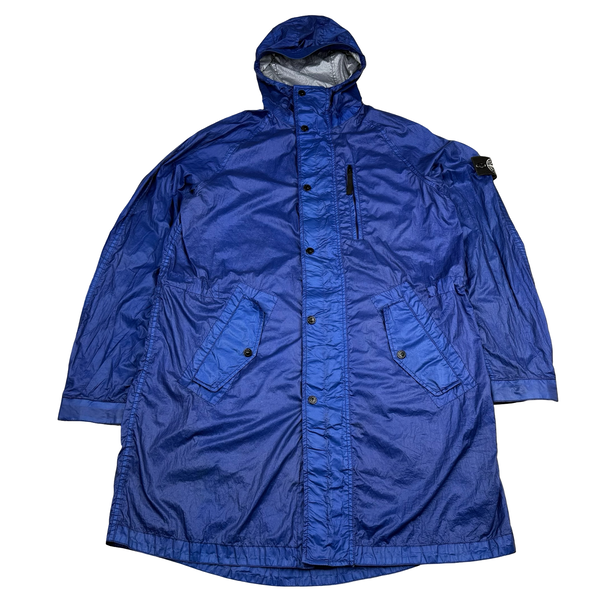 Stone Island Blue Special Process Lamy Light Weight Parka - Large