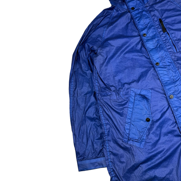 Stone Island Blue Special Process Lamy Light Weight Parka - Large