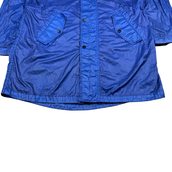 Stone Island Blue Special Process Lamy Light Weight Parka - Large