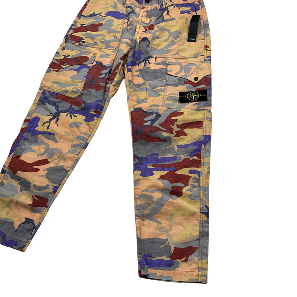 Stone Island 2022 Heritage Camo Cargo Trousers - 34"