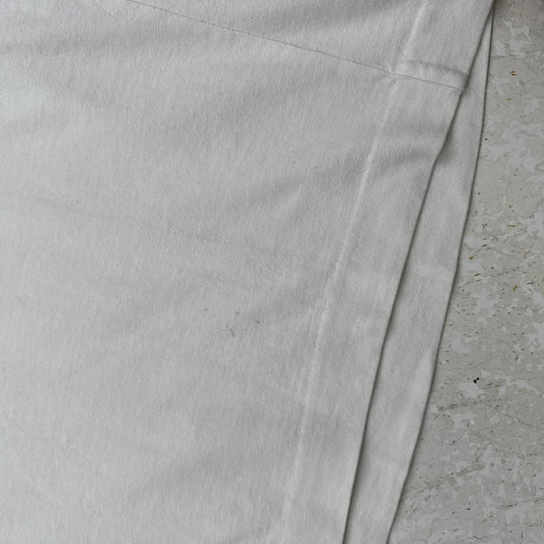 Stone Island 2005 White Cotton Spellout T Shirt - Large