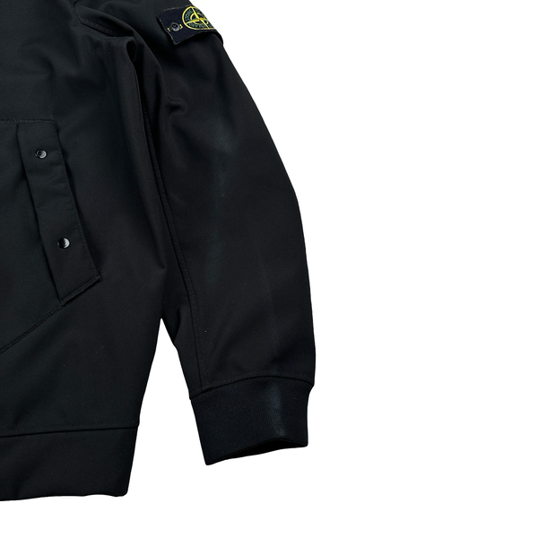 Stone Island 2020 Black Soft Shell Hooded Jacket - XXL