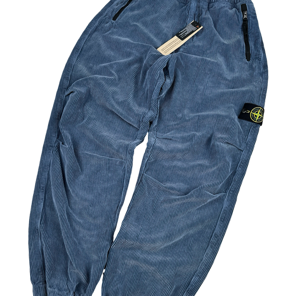 Stone Island Organic Cotton Corduroy 800 Frost Finish LO Fit Joggers - 30”