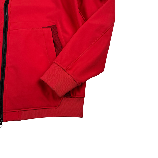 Stone Island 2022 Red E-Dye Soft Shell Jacket - Large