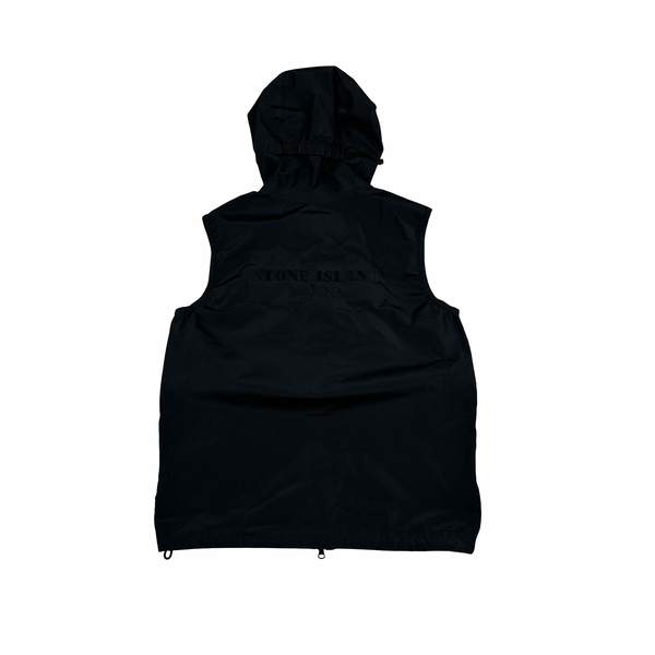 Stone Island Marina 2022 Black Gore-Tex Gilet - Medium