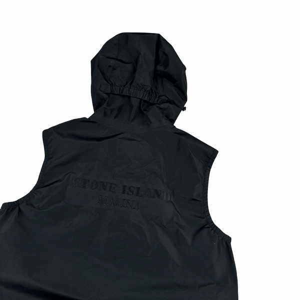 Stone Island Marina 2022 Black Gore-Tex Gilet - Medium