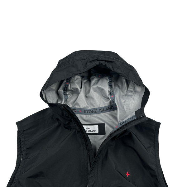 Stone Island Marina 2022 Black Gore-Tex Gilet - Medium