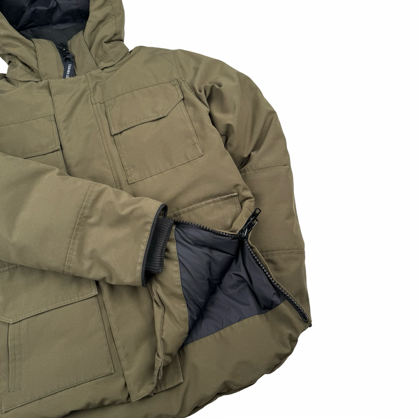Canada Goose Military Green Maitland Down Parka Jacket - Small