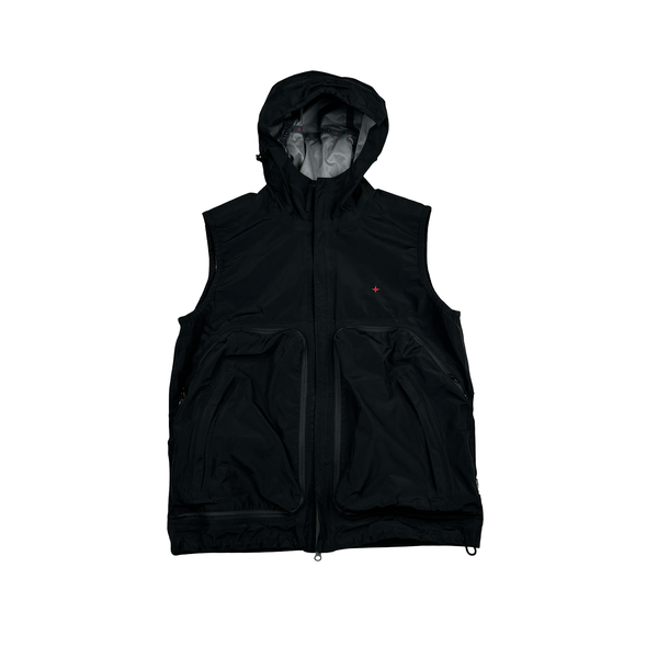 Stone Island Marina 2022 Black Gore-Tex Gilet - Medium
