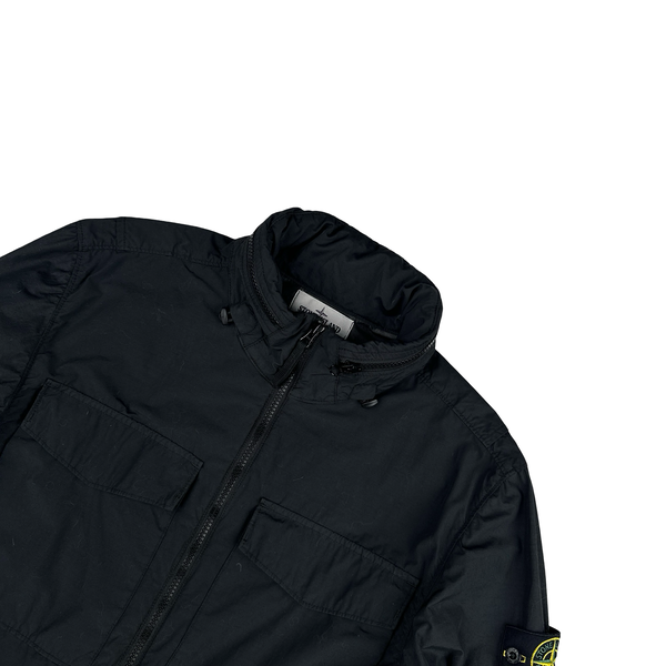 Stone Island 2022 Black Naslan Light Watro Jacket - Medium