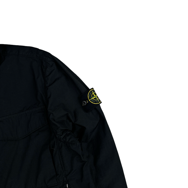 Stone Island 2022 Black Naslan Light Watro Jacket - Medium