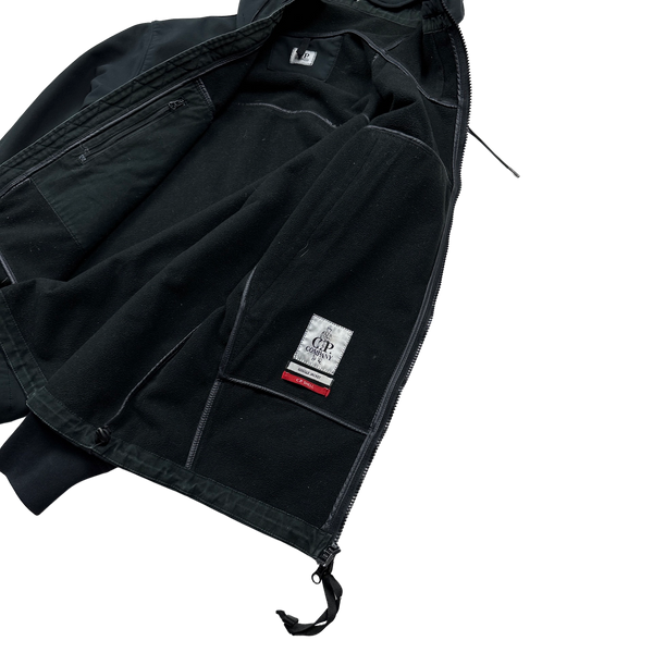 CP Company Black Goggle Soft Shell Jacket - Large