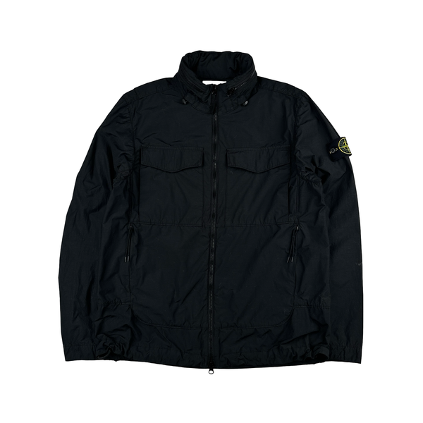 Stone Island 2022 Black Naslan Light Watro Jacket - Medium