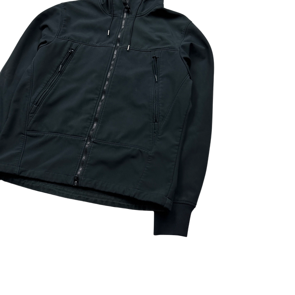 CP Company Black Goggle Soft Shell Jacket - Large