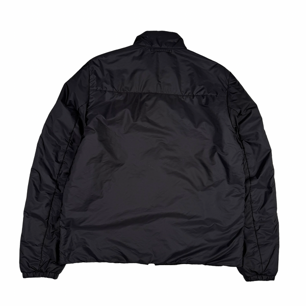 Prada Black Red Tab Quilted Zip Jacket - 3XL (58)