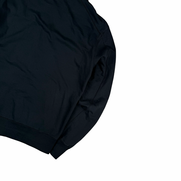 CP Company Black Cotton Lens Viewer Full Zip Hoodie - Medium