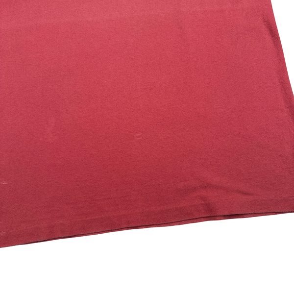 Stone Island 1986 Pink Cotton Spellout Vintage T Shirt - Large