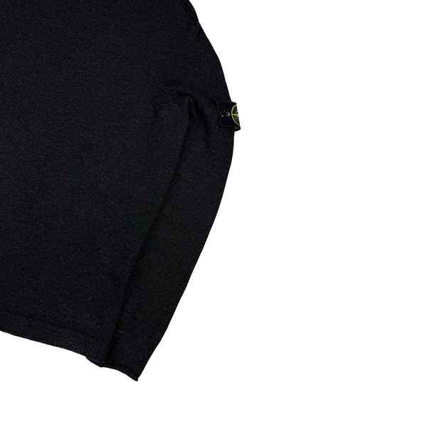 Stone Island Charcoal Wool Crewneck Jumper - Small