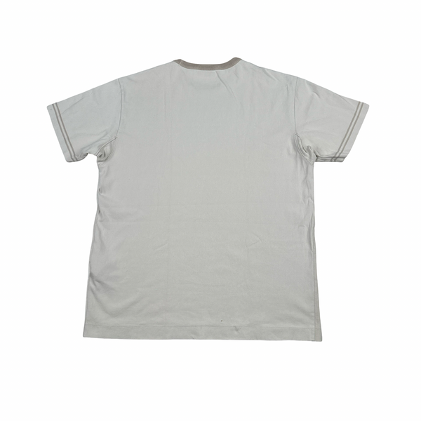 Stone Island 2019 Tela Plated Chalk Logo T Shirt - XL