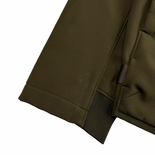 CP Company Khaki Fleece Lined Soft Shell Lens Jacket - Medium