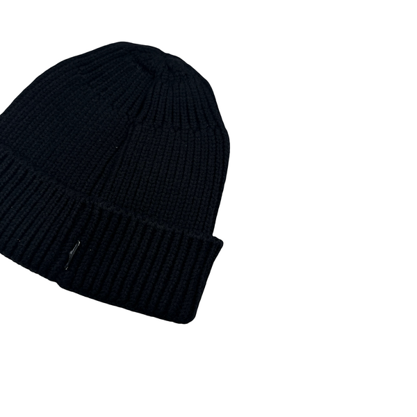 Stone Island 2018 Shadow Project Black Ribbed Beanie