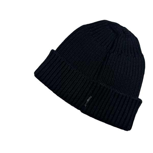 Stone Island 2018 Shadow Project Black Ribbed Beanie