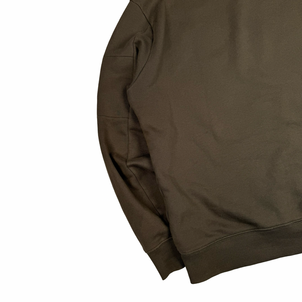 CP Company Light Brown Cotton Crewneck Sweatshirt - Medium