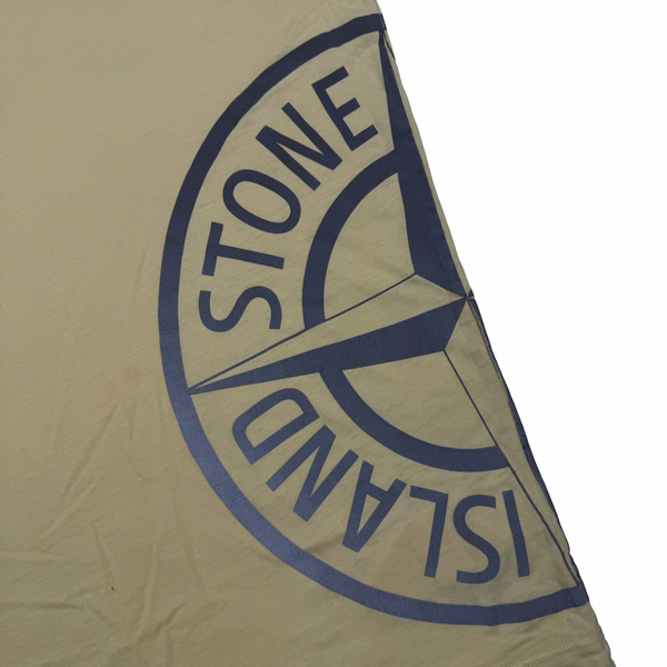Stone Island 2013 Yellow Reflective Compass Cotton T Shirt - XL