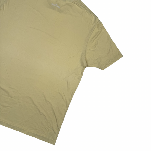 Stone Island 2013 Yellow Reflective Compass Cotton T Shirt - XL
