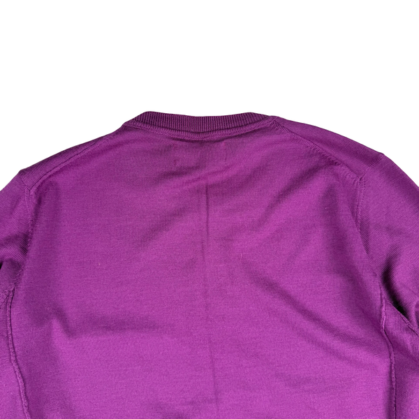 Stone Island 2018 Purple Wool Lightweight Knitted Jumper - Medium