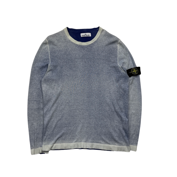 Stone Island 2016 Hand Sprayed Dust Treatment Crewneck Knit - Large