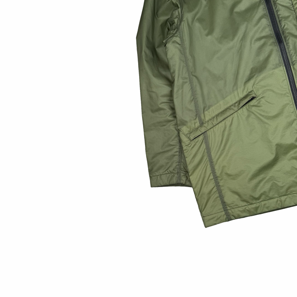 Stone Island 2022 Bio Based Ripstop Nylon Primaloft Green Hooded Jacket - Large