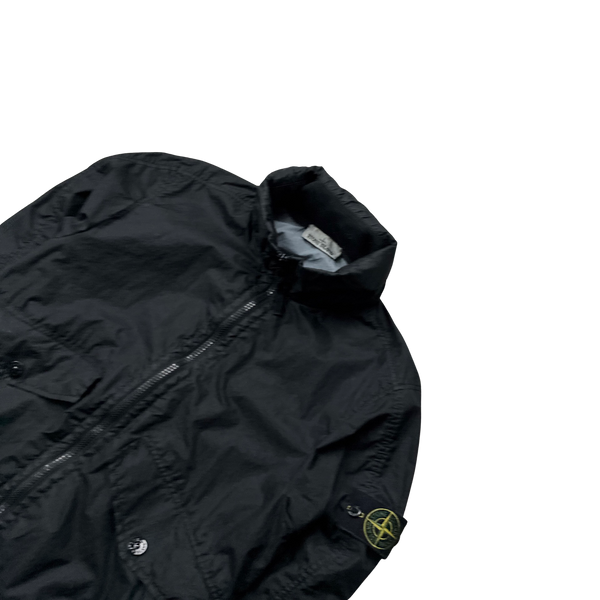 Stone Island Black Membrana 3L TC Rain Jacket - Large