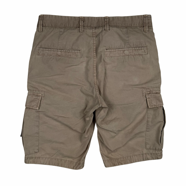 Stone Island 2018 Beige Cotton Cargo Shorts - 30”