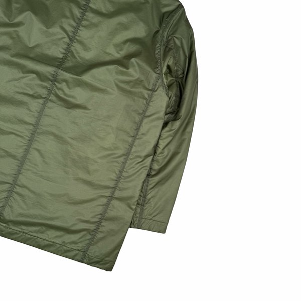 Stone Island 2022 Bio Based Ripstop Nylon Primaloft Green Hooded Jacket - Large