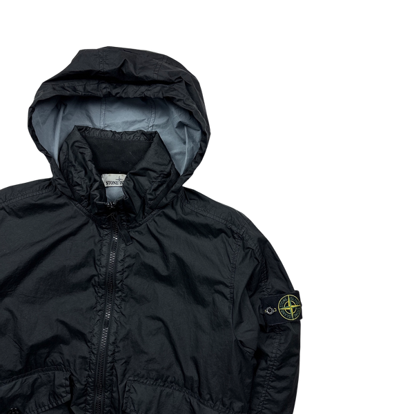 Stone Island Black Membrana 3L TC Rain Jacket - Large