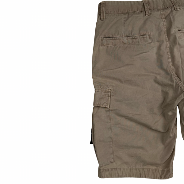 Stone Island 2018 Beige Cotton Cargo Shorts - 30”