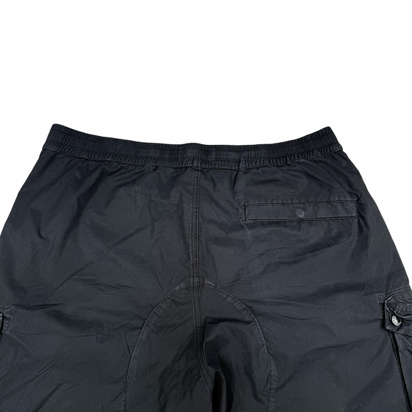Stone Island 2019 LO Black Cotton Baggy Cargos - 32"