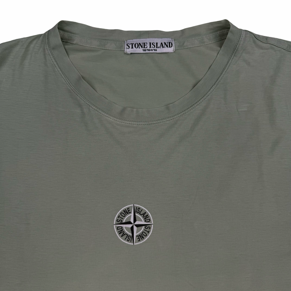 Stone Island 2009 Green Spellout Compass T Shirt - XL