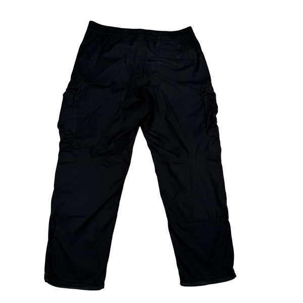 Stone Island 2019 LO Black Cotton Baggy Cargos - 32"